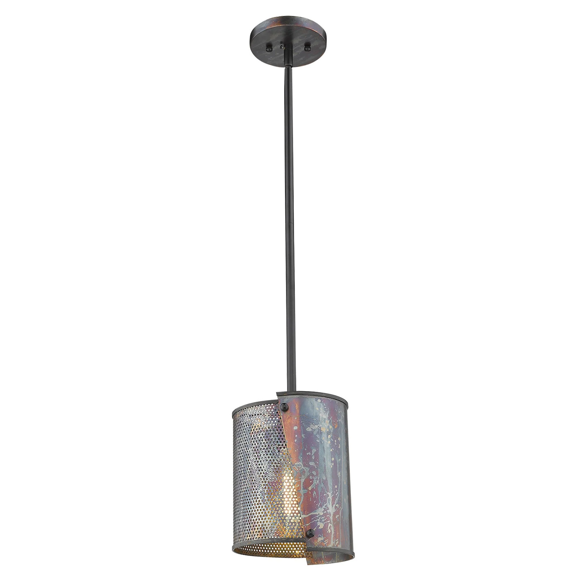Ryker 1-Light Bronze Patina Pendant By Homeroots - Image 3