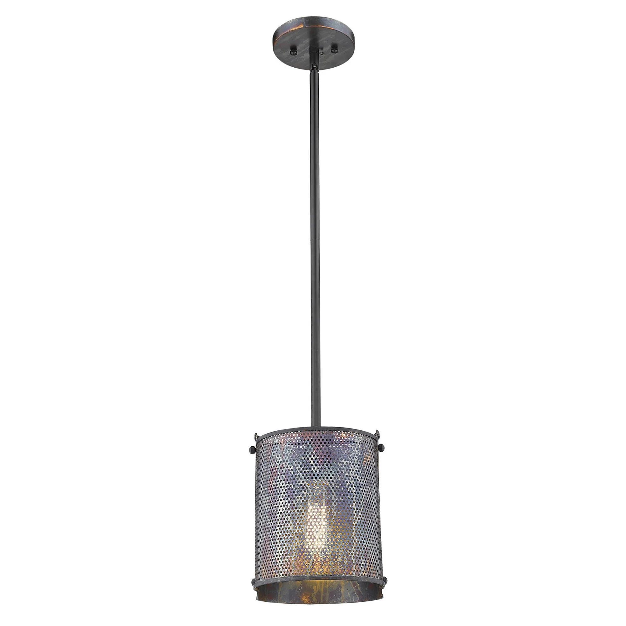 Ryker 1-Light Bronze Patina Pendant By Homeroots - Image 4