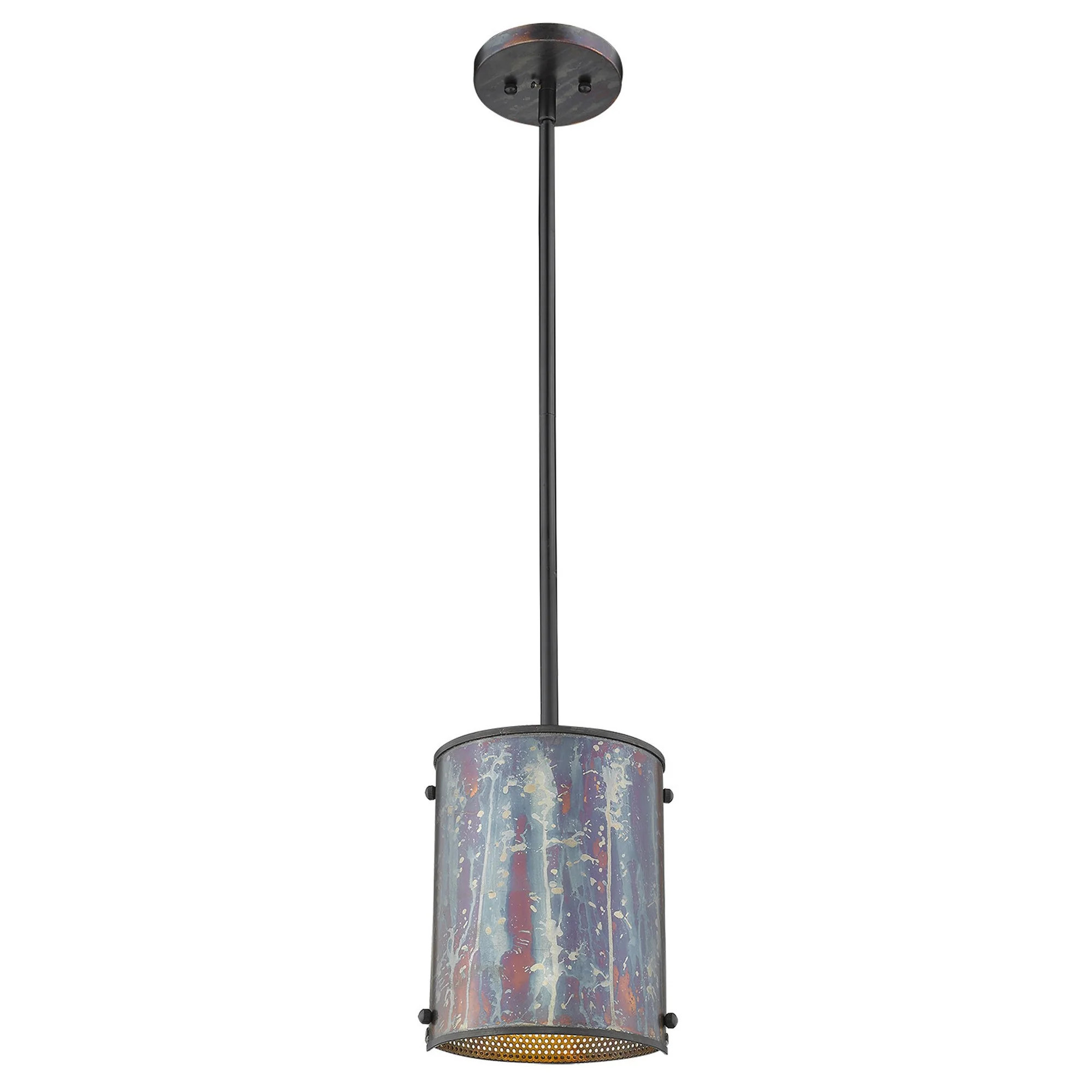 Ryker 1-Light Bronze Patina Pendant By Homeroots - Image 5