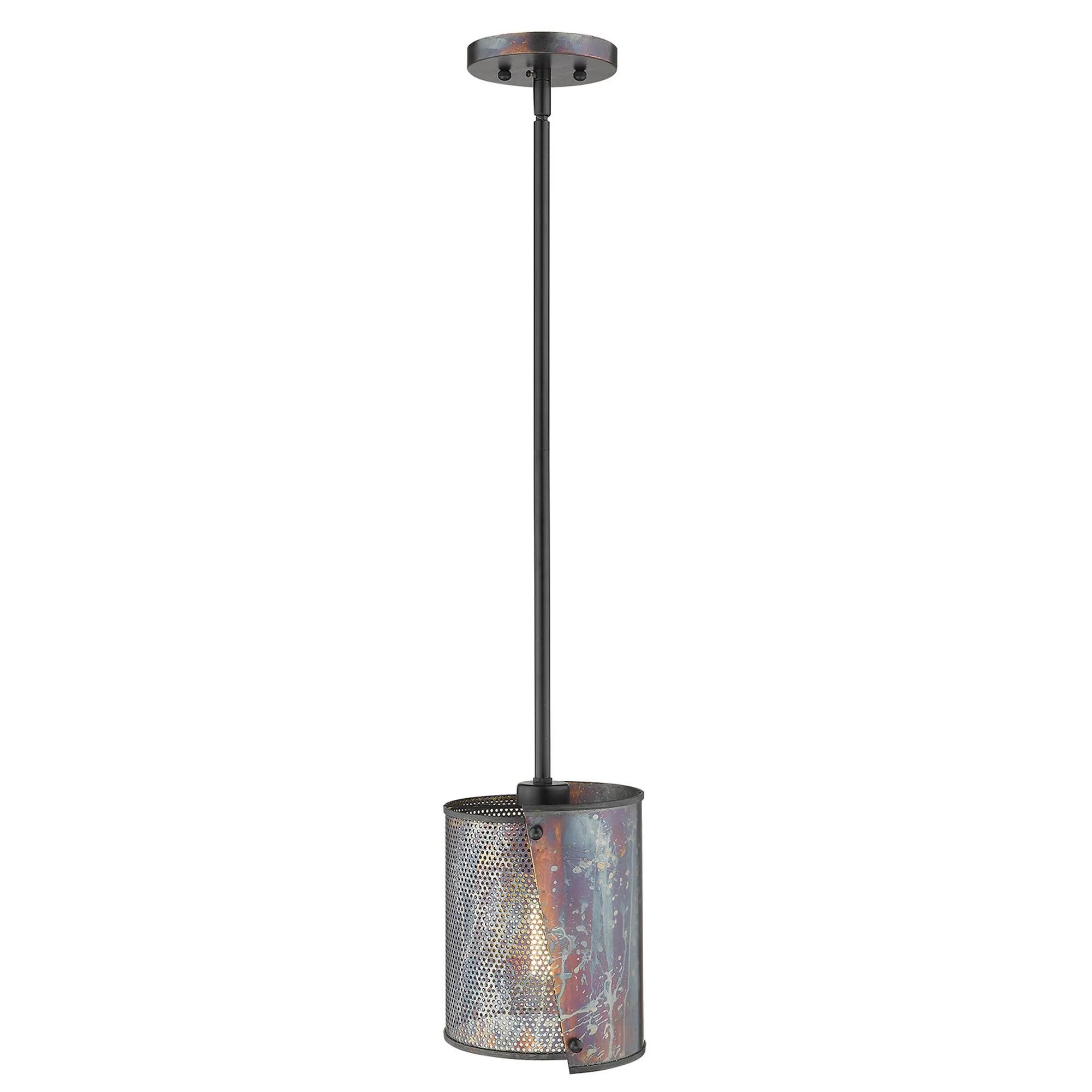 Ryker 1-Light Bronze Patina Pendant By Homeroots - Image 6