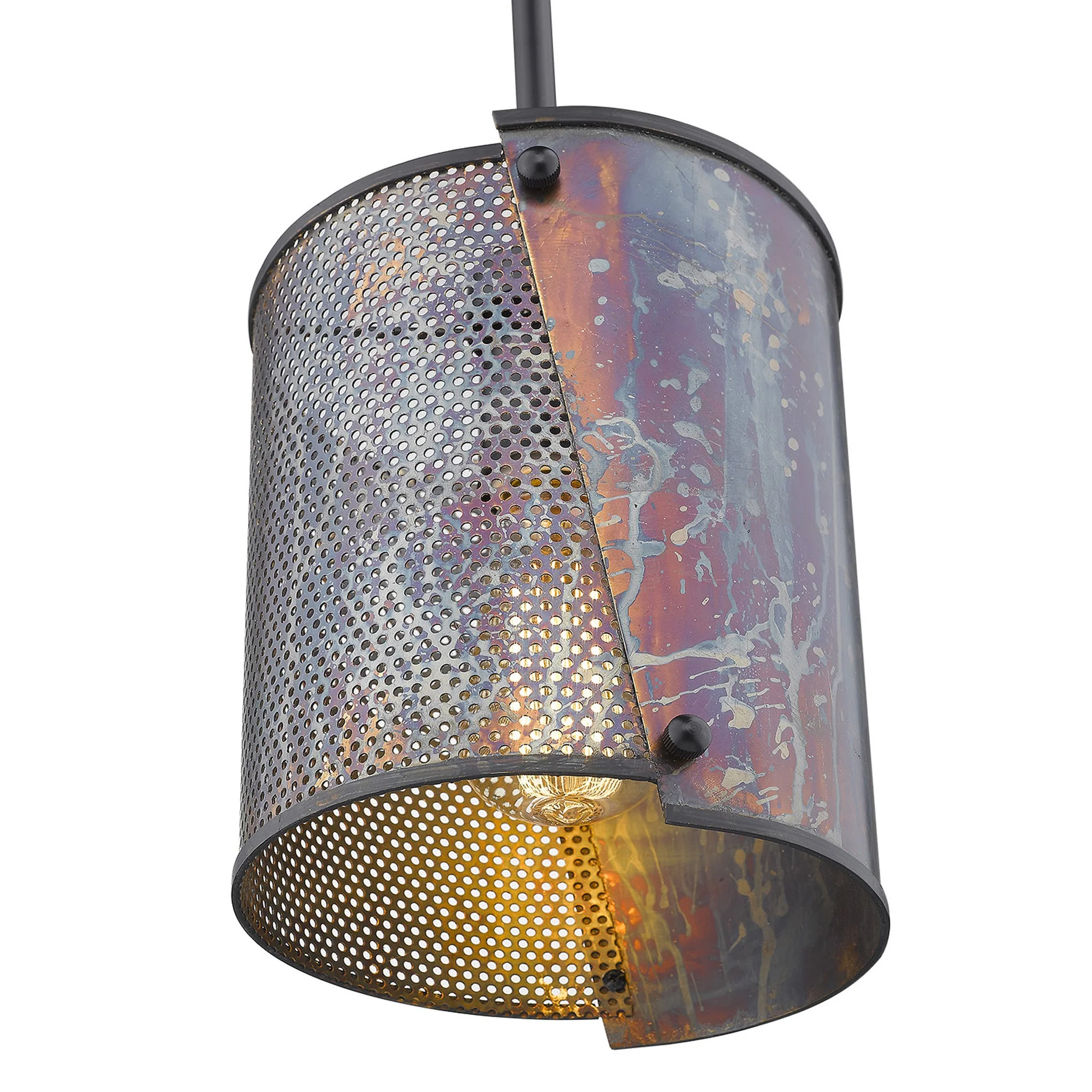 Ryker 1-Light Bronze Patina Pendant By Homeroots - Image 7