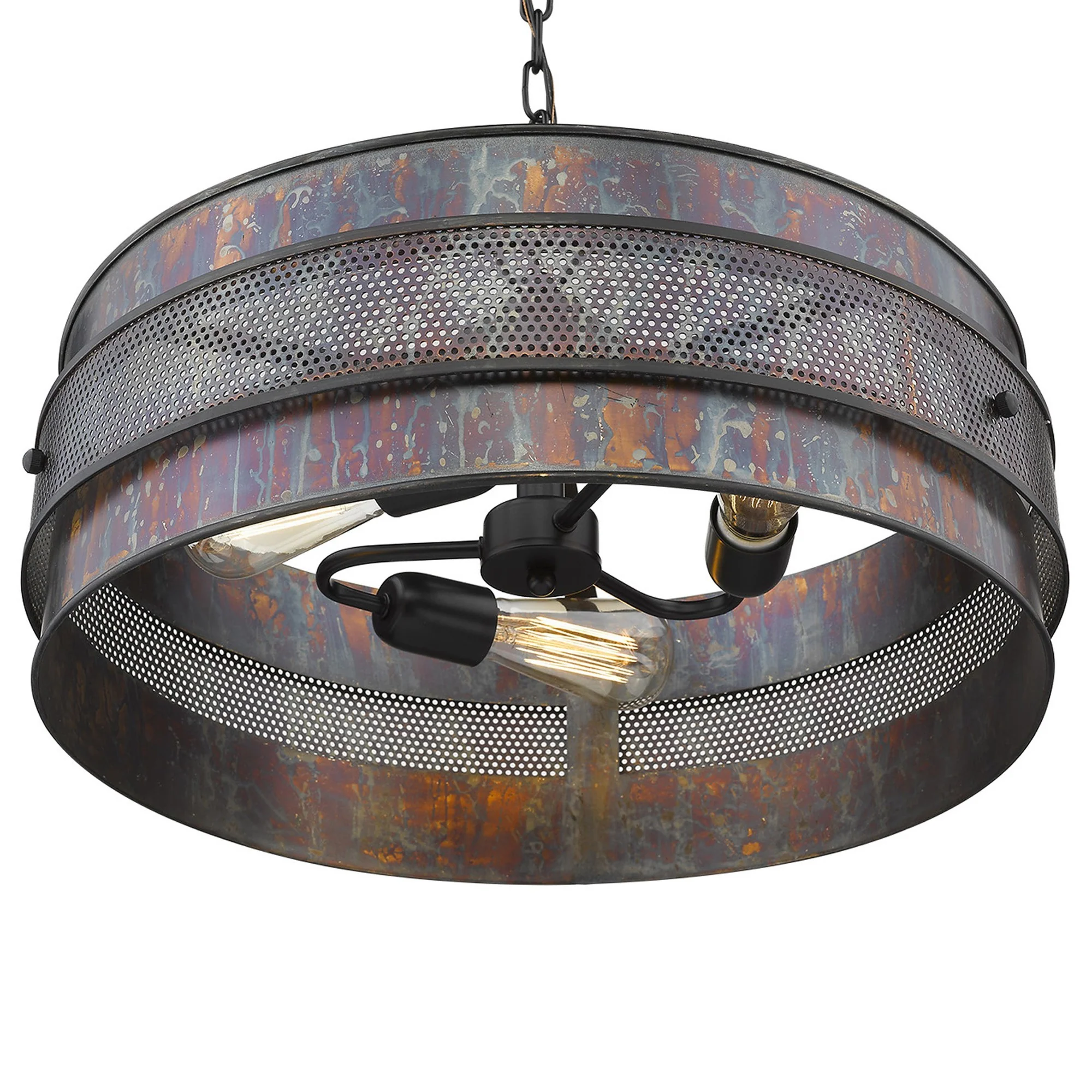 Ryker 3-Light Bronze Patina Pendant By Homeroots - Image 4