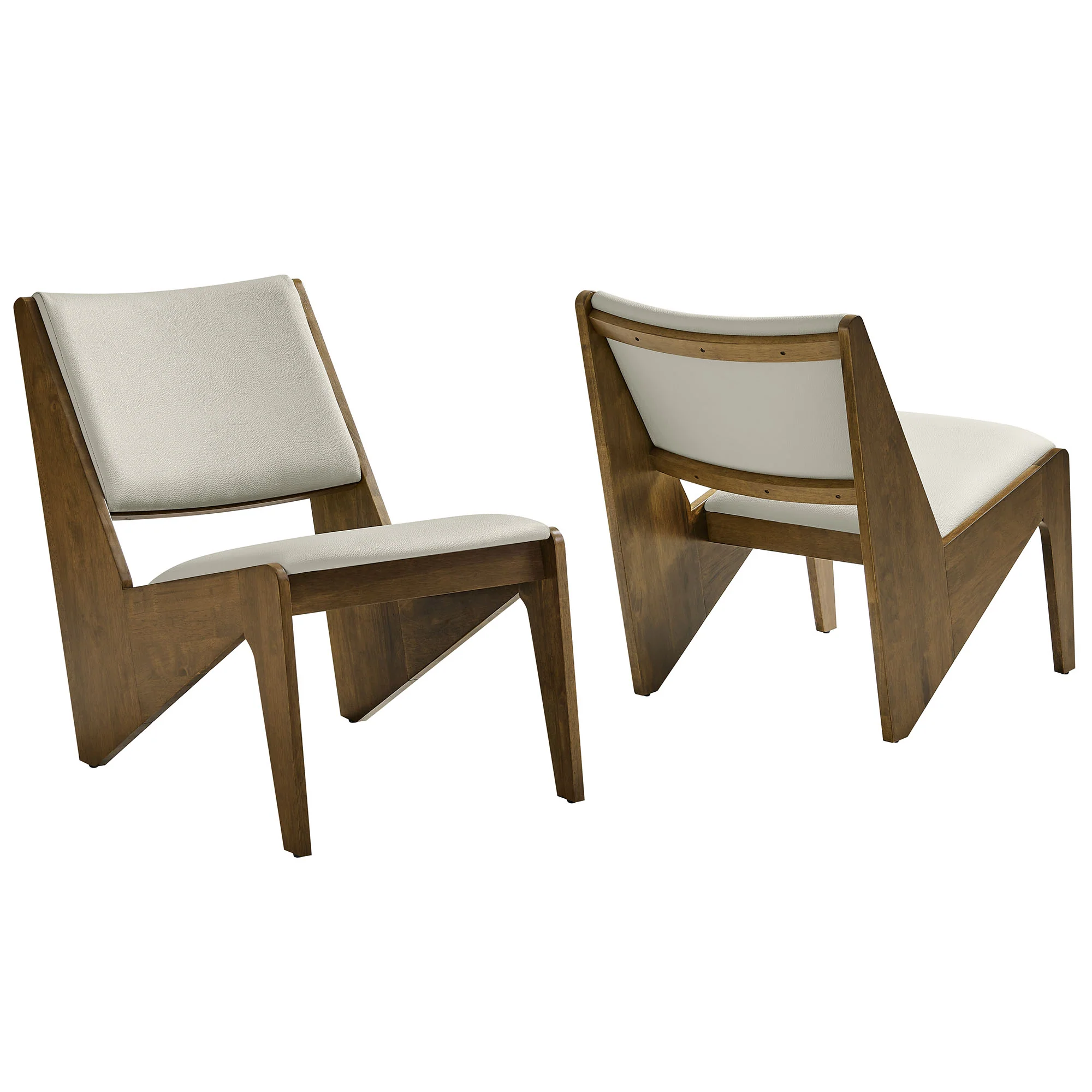 Rylina Vegan Leather Accent Chairs Set of 2 by Modway - Image 11