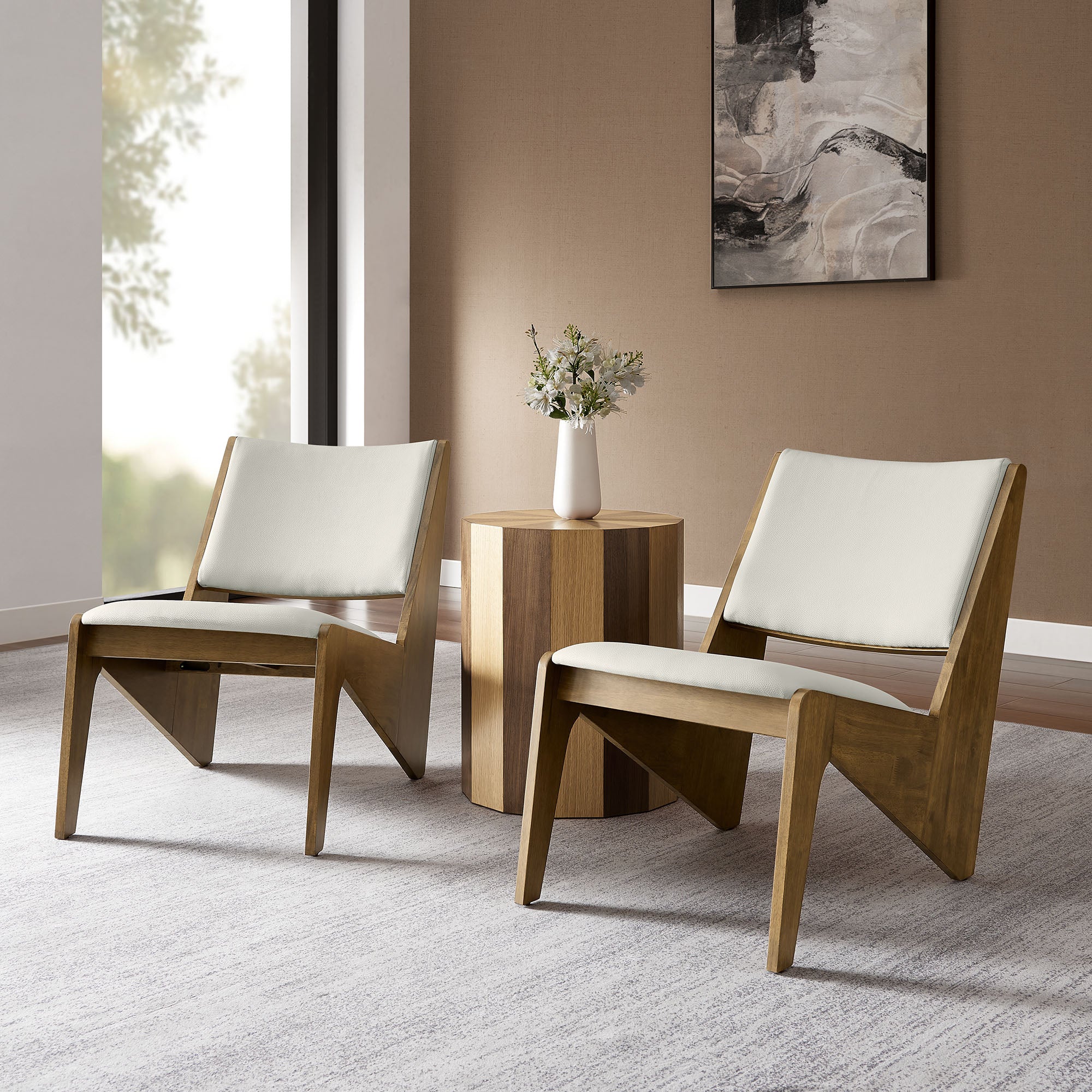 Rylina Vegan Leather Accent Chairs Set of 2 by Modway - Image 18