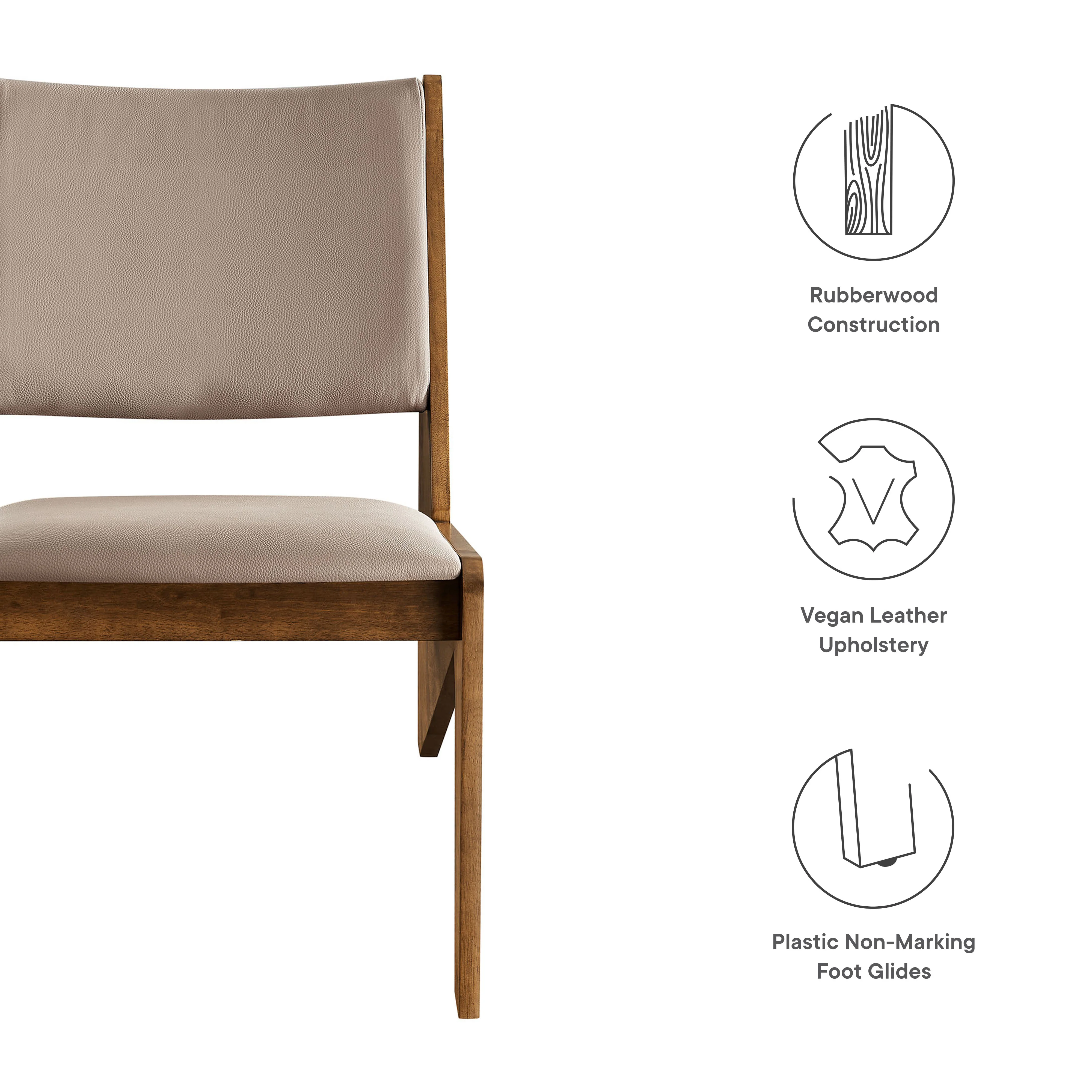 Rylina Vegan Leather Accent Chairs Set of 2 by Modway - Image 9