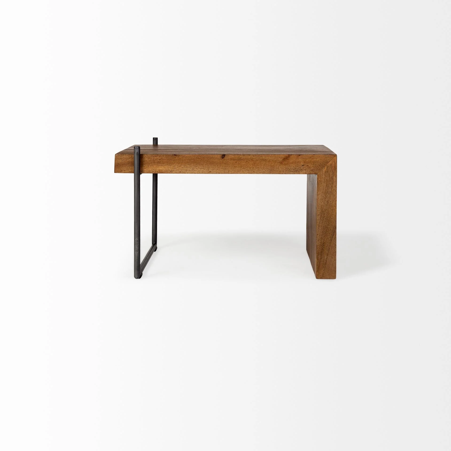 S2 Solid Wood Black Metal Nesting Coffee Tables By Homeroots - Image 7