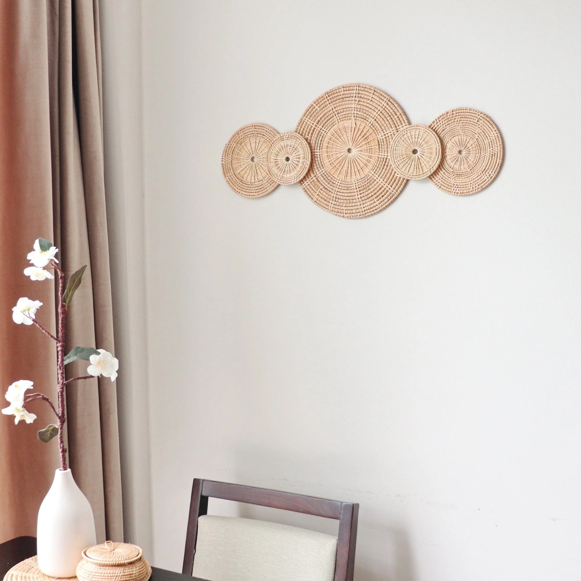 Sa La - Rattan Wall Hanging DeCor (Set Of 5) By Thaihome - Image 5