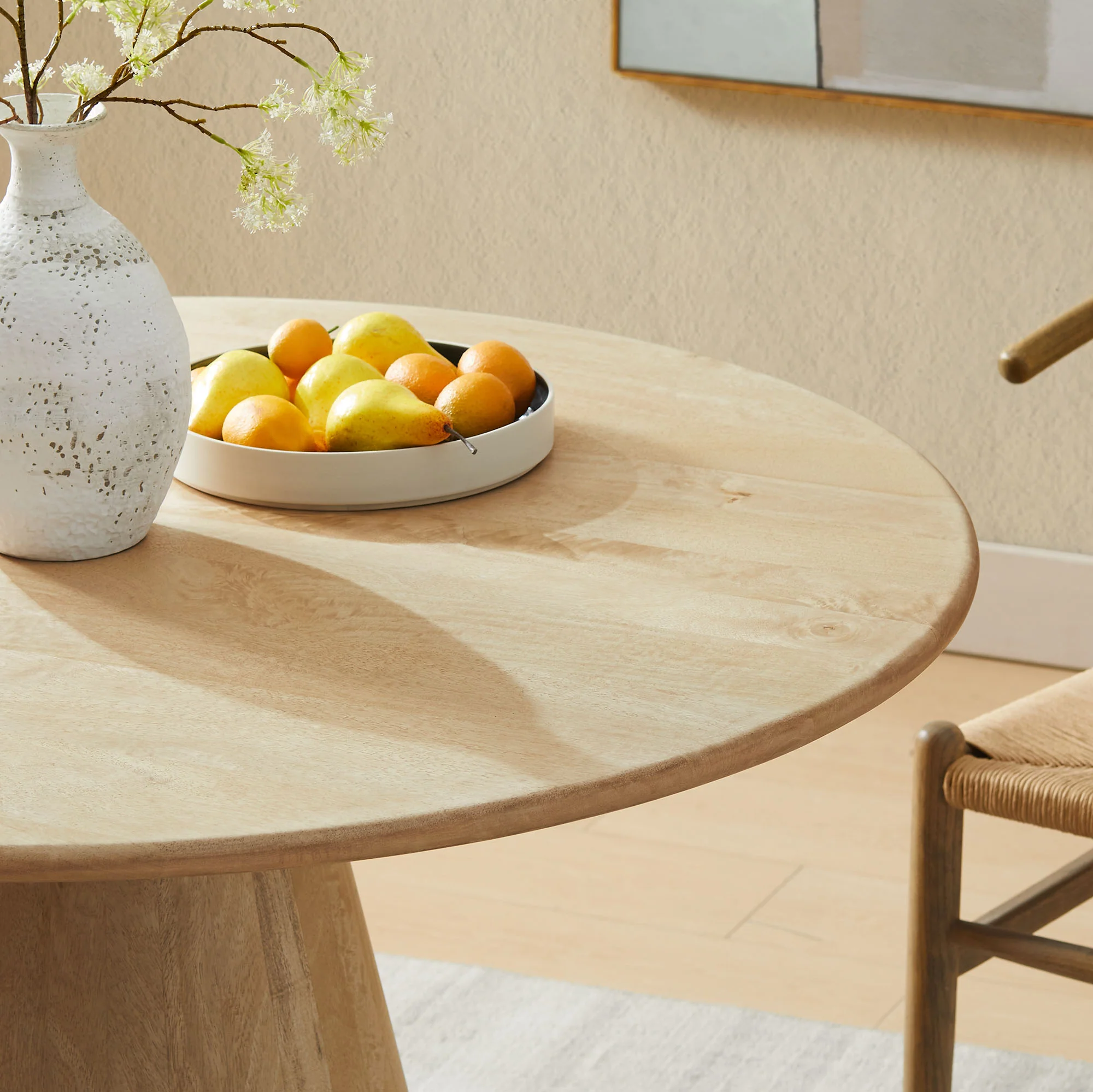 Sabelle 47" Round Wood Dining Table by Modway - Image 6