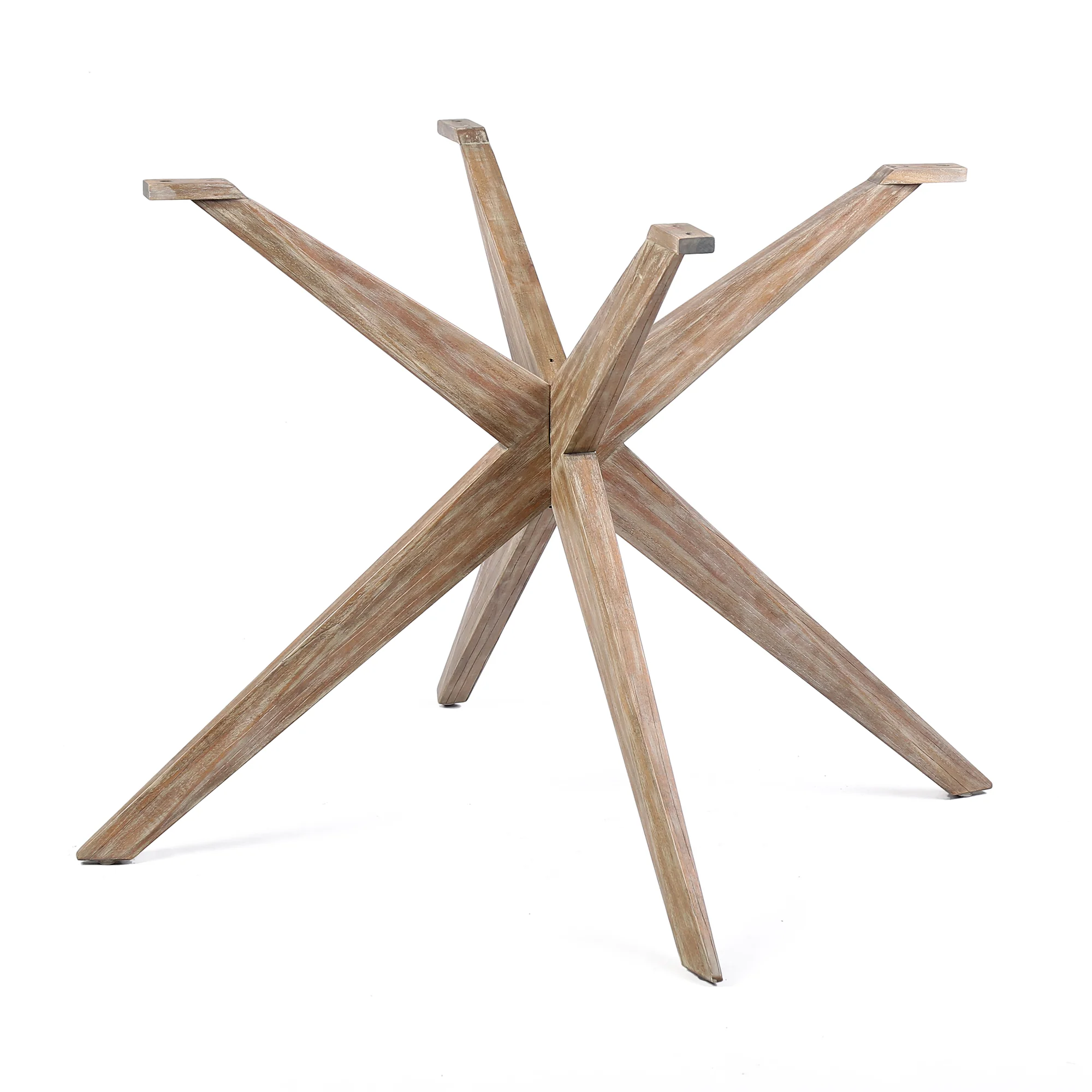 Sachi and Brighton 5 Piece Dining Set in Light Eucalyptus Wood with Charcoal Rope  By Armen Living - Image 6