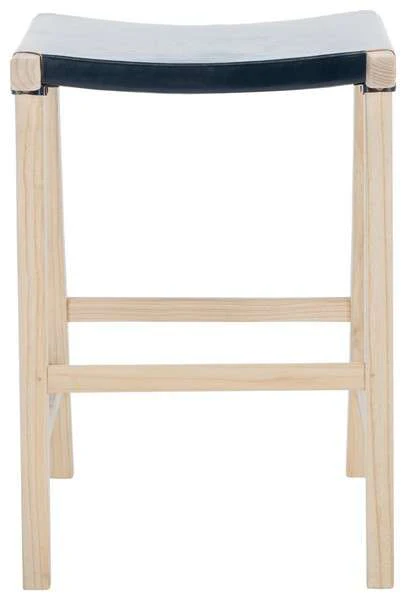 Safavieh Aariz Rectangle Counter Stool - Black - Image 2