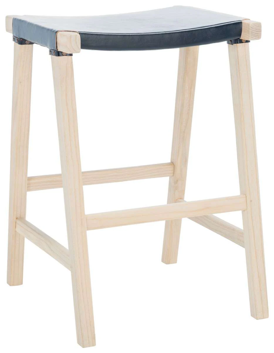 Safavieh Aariz Rectangle Counter Stool - Black - Image 3