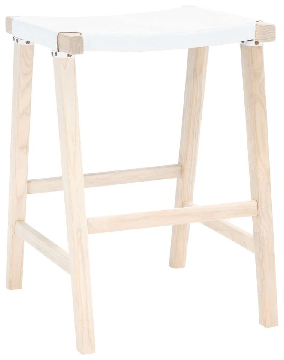 Safavieh Aariz Rectangle Counter Stool - White - Image 3