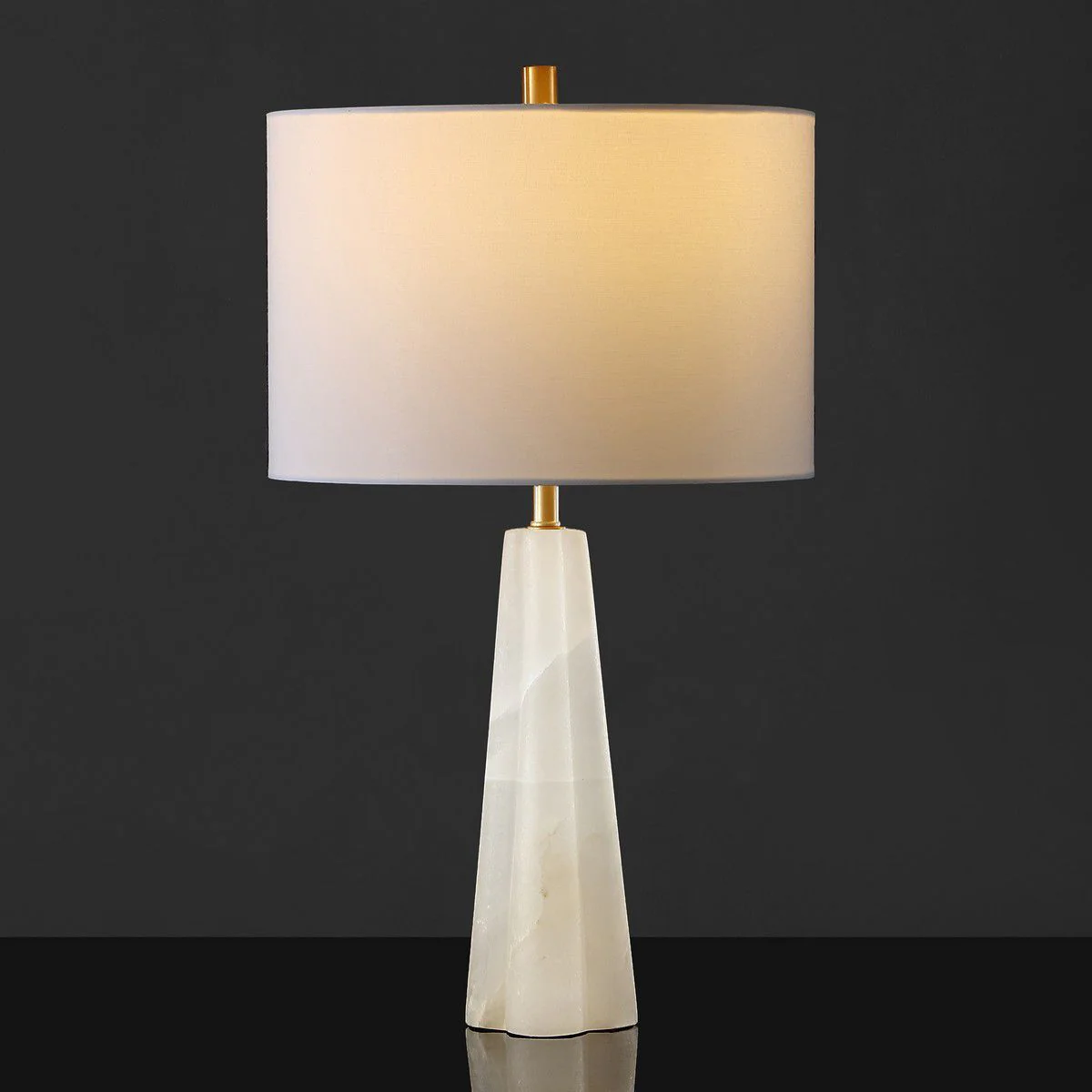 Safavieh Aaron Alabaster Table Lamp - White - Image 2