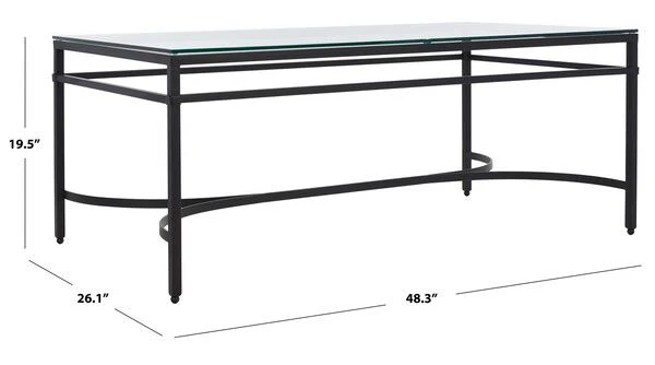 Safavieh Abelard Cocktail Table - Black - Image 4