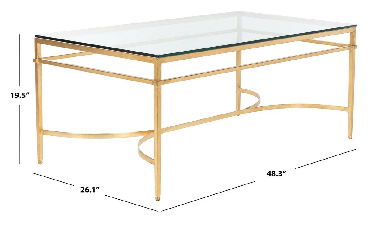 Safavieh Abelard Cocktail Table - Gold - Image 4
