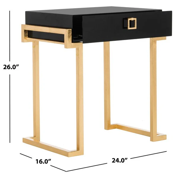 Safavieh Abele Side Table - Black - Image 3