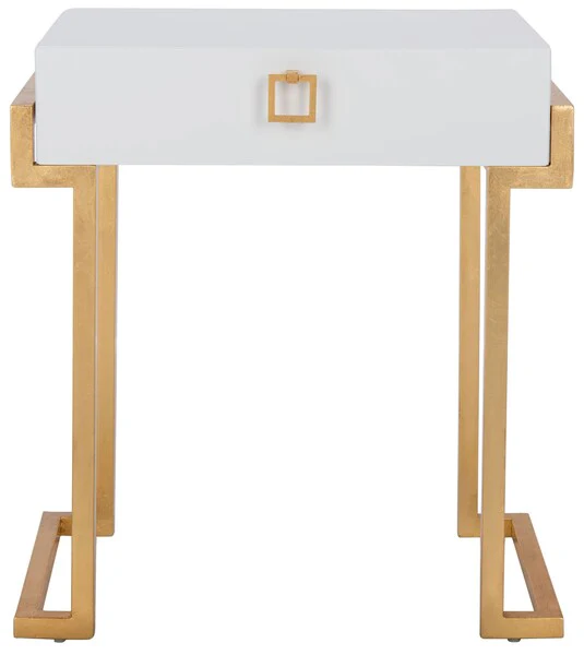 Safavieh Abele Side Table - White - Image 2