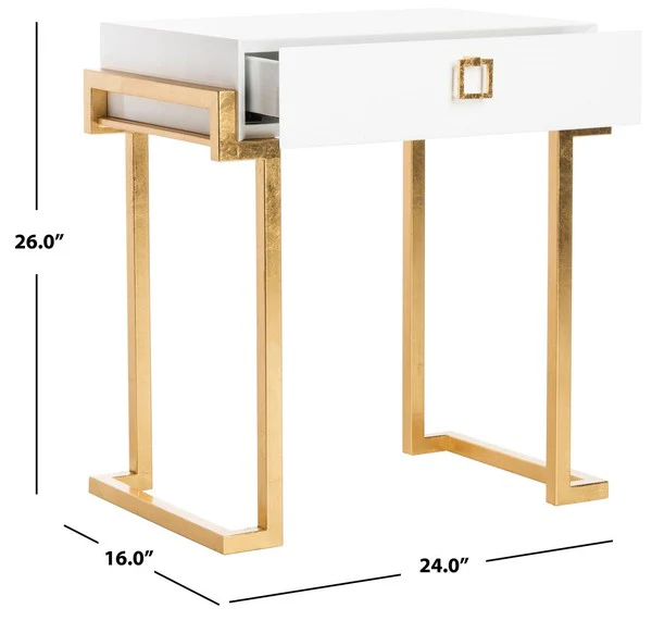 Safavieh Abele Side Table - White - Image 3