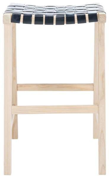 Safavieh Abreu Rectangle Barstool - Black - Image 2