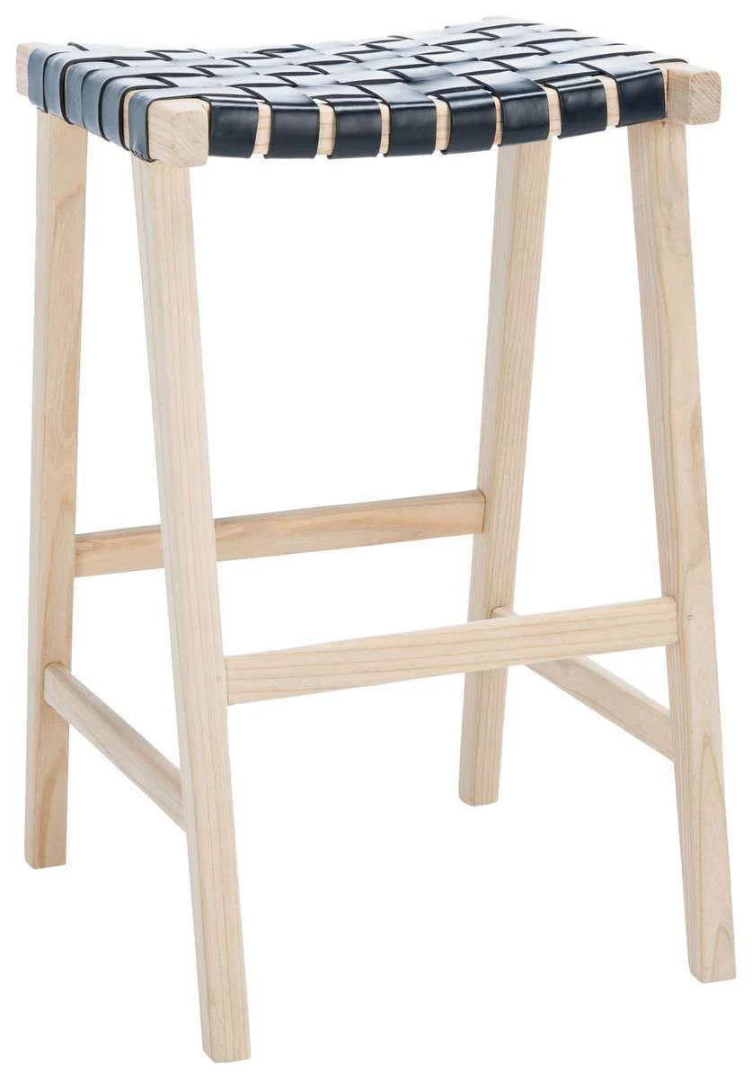 Safavieh Abreu Rectangle Barstool - Black - Image 3