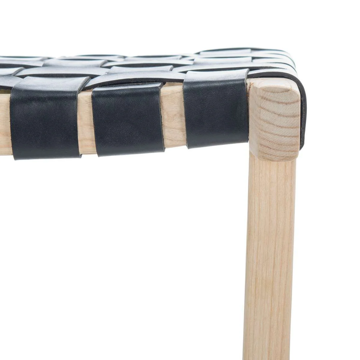Safavieh Abreu Rectangle Counter Stool - Black - Image 4