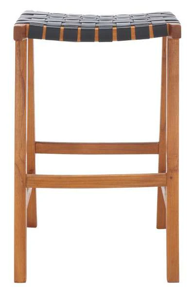Safavieh Abreu Rectangle Barstool - Black - Image 2