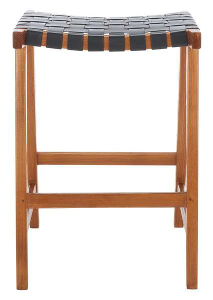 Safavieh Abreu Rectangle Counter Stool - Black - Image 2