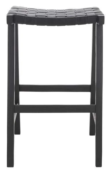 Safavieh Abreu Rectangle Barstool - Black - Image 2