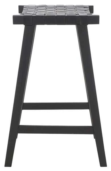 Safavieh Abreu Rectangle Barstool - Black - Image 3