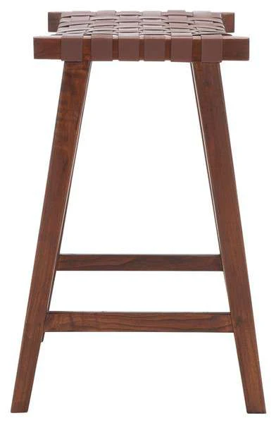 Safavieh Abreu Rectangle Barstool - Cognac - Image 3