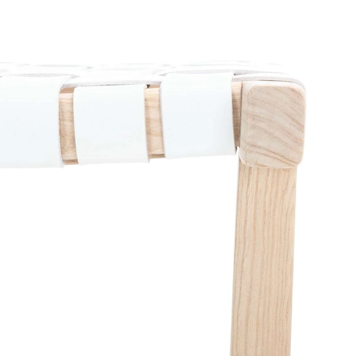 Safavieh Abreu Rectangle Barstool - White - Image 4