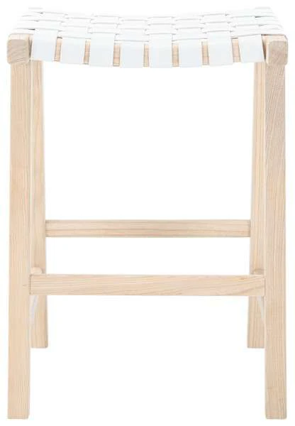 Safavieh Abreu Rectangle Counter Stool - White - Image 2