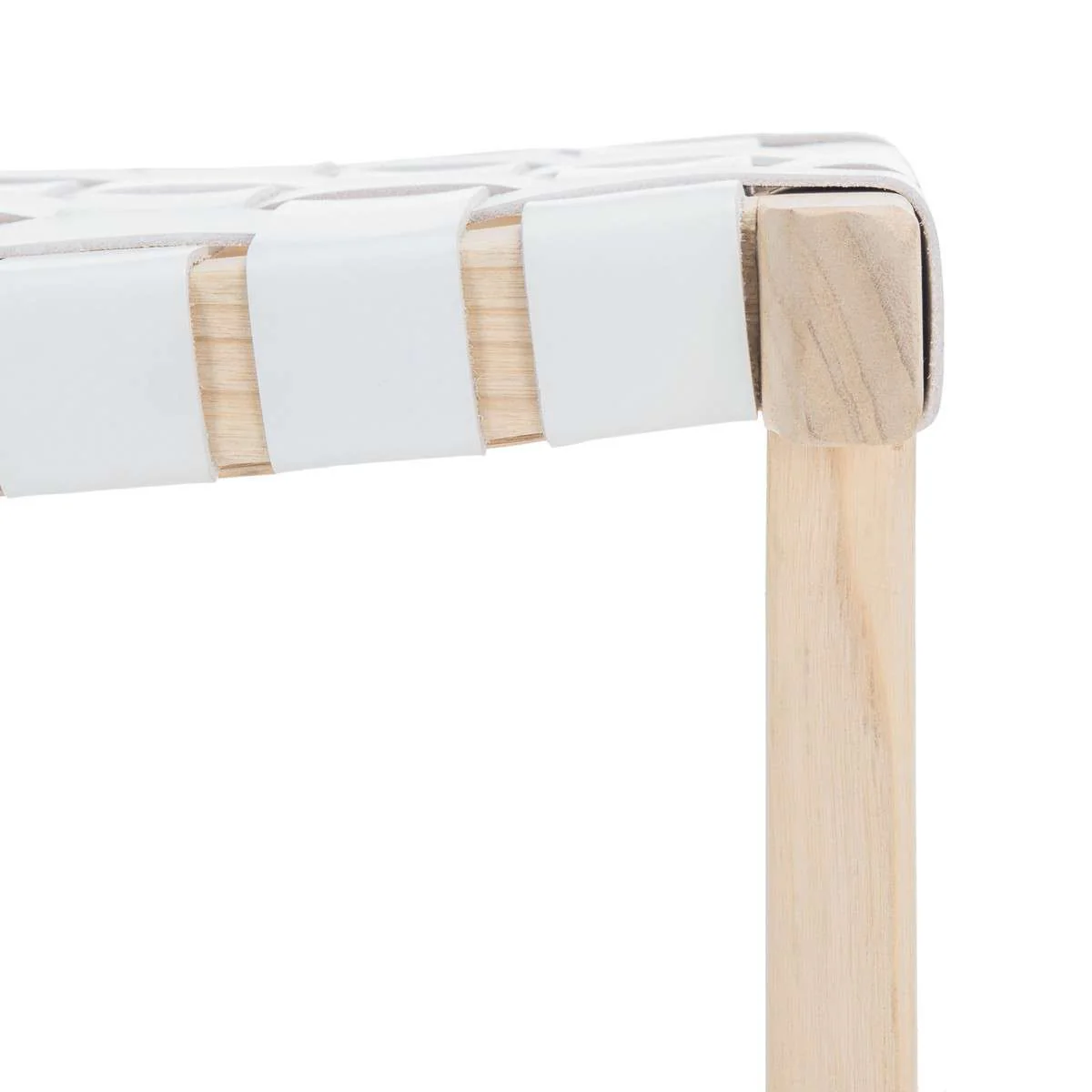 Safavieh Abreu Rectangle Counter Stool - White - Image 4