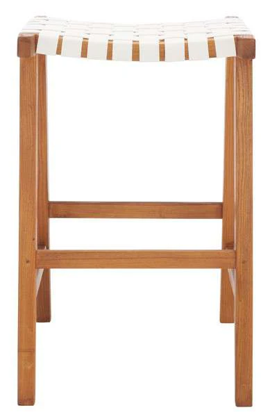 Safavieh Abreu Rectangle Barstool - White - Image 2