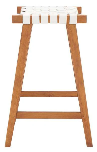 Safavieh Abreu Rectangle Barstool - White - Image 3