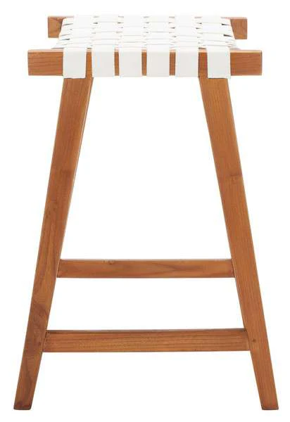 Safavieh Abreu Rectangle Counter Stool - White - Image 3