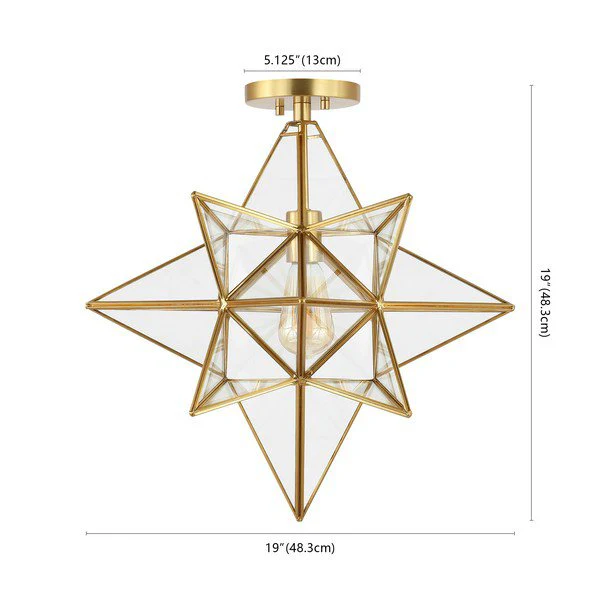 Safavieh Abrielle Flush Mount - Antique Brass - Image 3