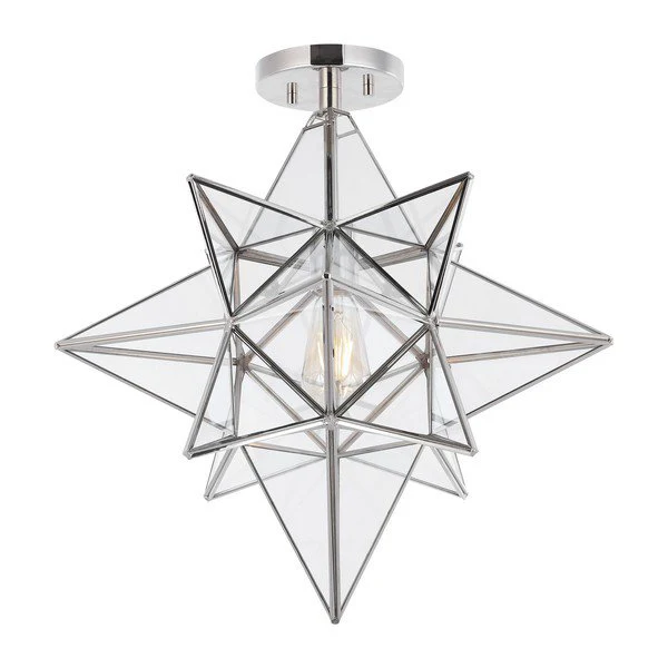 Safavieh Abrielle Flush Mount - Brushed Nickel - Image 2