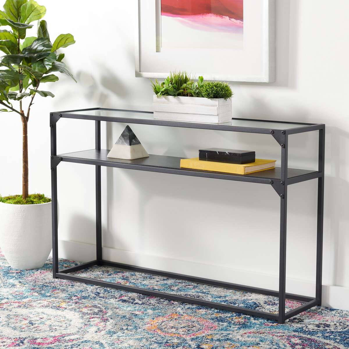 Safavieh Ackley Console Table - Black - Image 4