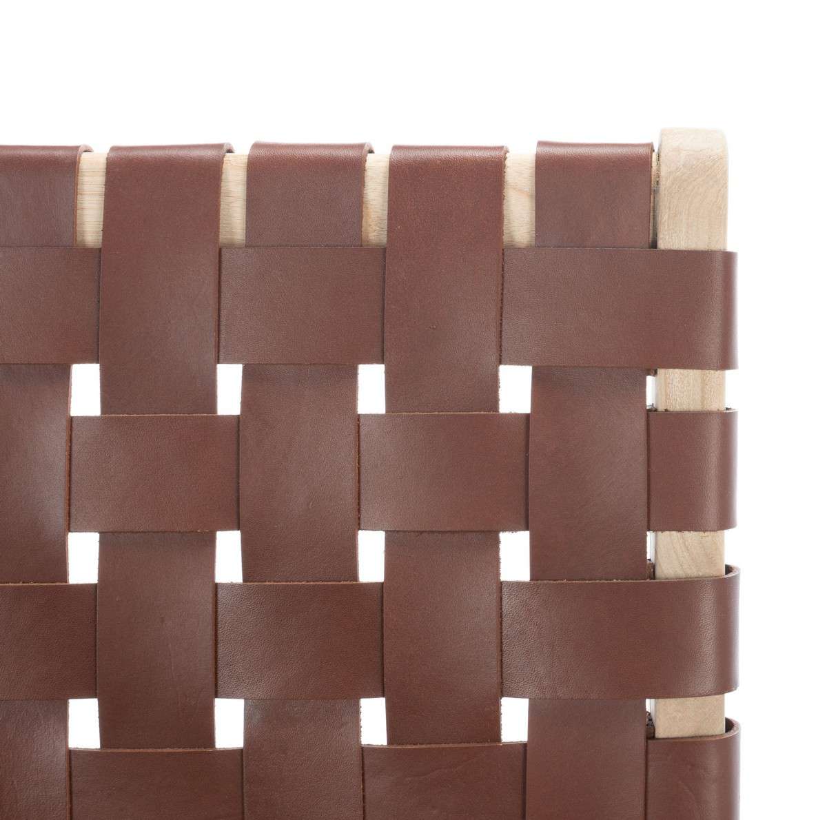 Safavieh Adah Leather Counter Stool - Cognac - Image 4