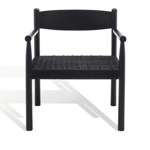 Safavieh Adalee Danish Rope Accent Chai - Black - Image 2