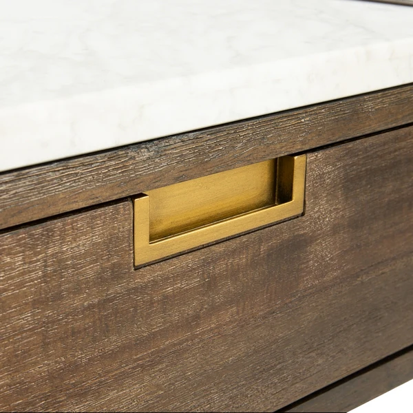 Safavieh Adeline 1 Drawer Nightstand - Dark Chocolate - Image 4