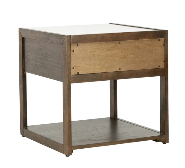 Safavieh Adeline 1 Drawer Nightstand - Dark Chocolate - Image 5