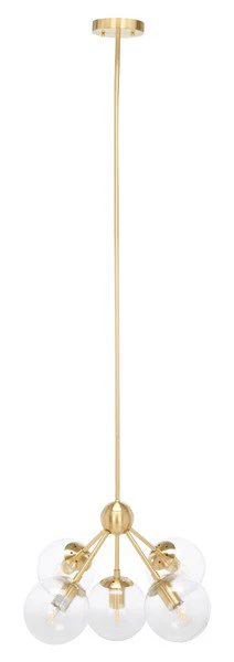 Safavieh Aderynn Chandelier - Antique Brass - Image 2
