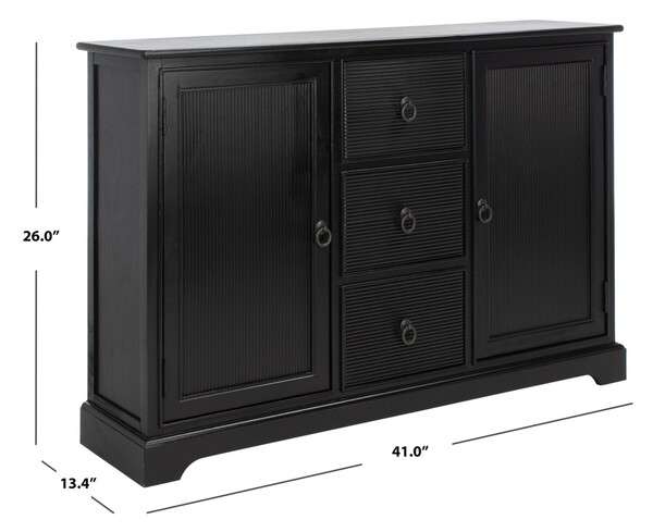 Safavieh Adiland 2Dr 3Drw Consoles - Black - Image 4