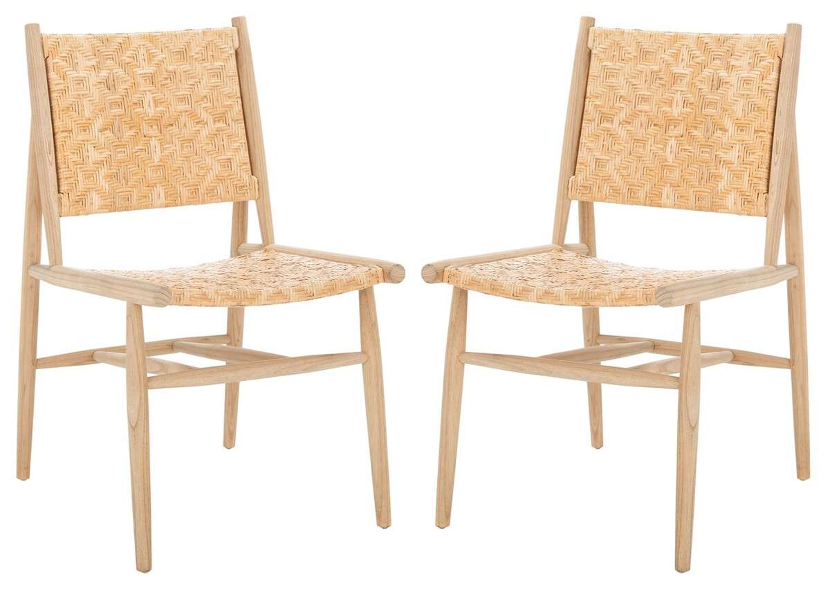 Safavieh Adira Rattan Dining Chair Set Of 2 - All Natural - Image 2