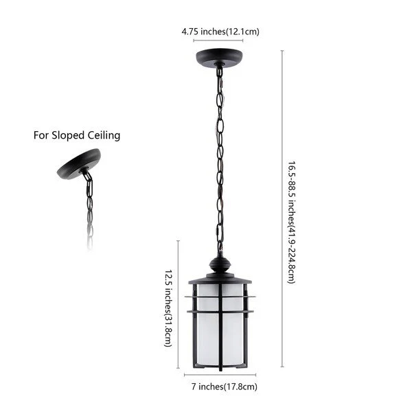 Safavieh Adisyn Outdoor Pendant - Black - Image 3