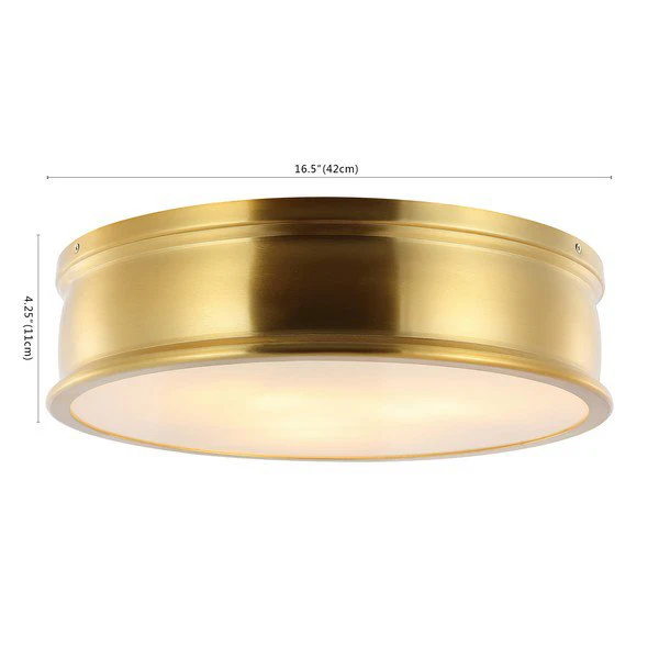 Safavieh Adria Flush Mount - Brass Gold - Image 3