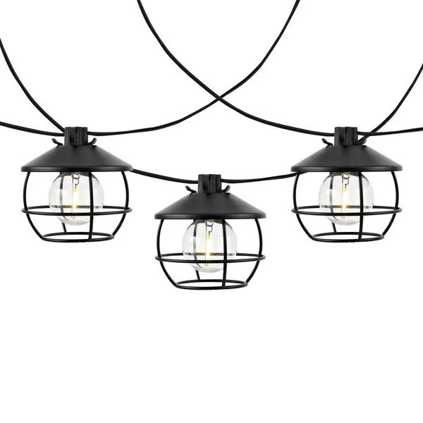 Safavieh Agitha Led Outdoor String Lights - Black - Image 2