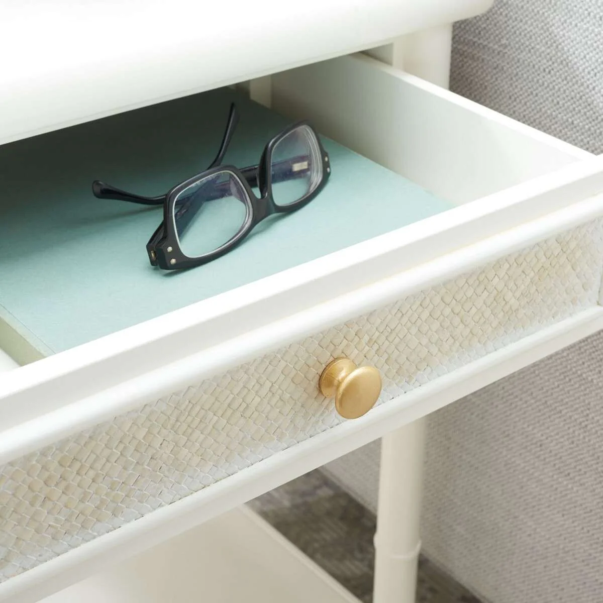 Safavieh Ahab 2 Drawer 1 Shelf Accent Table - White - Image 4